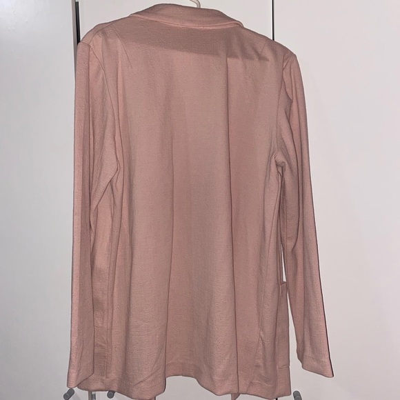 Pink cardigan blazer with pockets - Picture 2 of 2